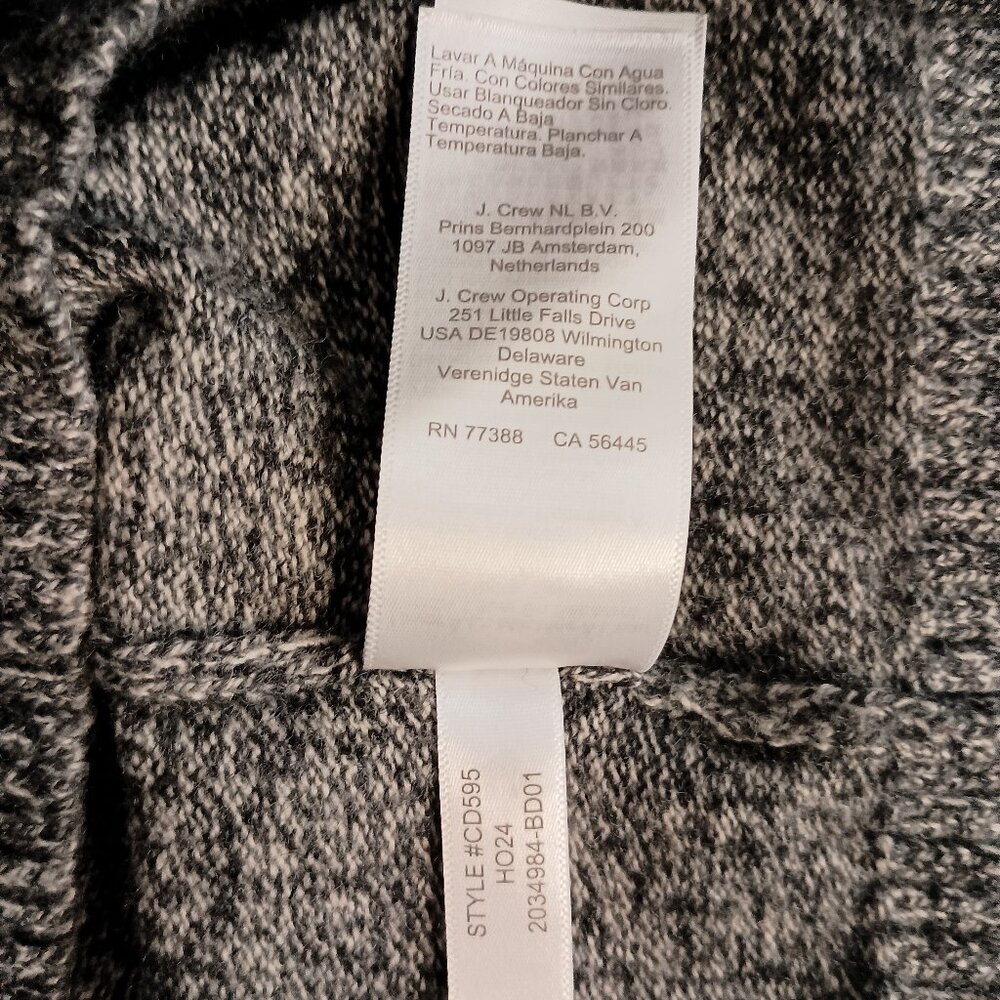 J Crew Sweater 1/4 Zip Warm Classic Gray/Black/White Men’s Size XL VGUC - Picture 8 of 13